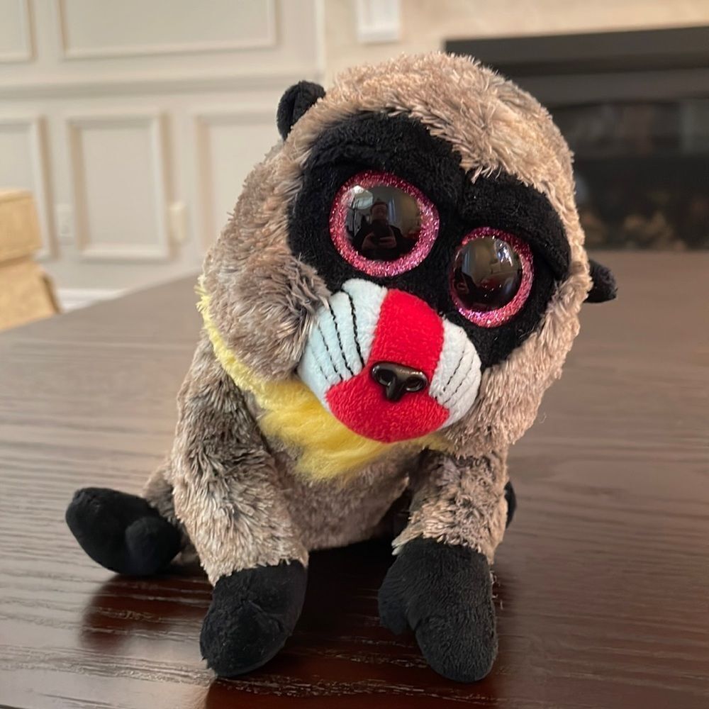 Ty Beanie Boos Wasabi the Baboon Good Condition 8” long TySilk 2018